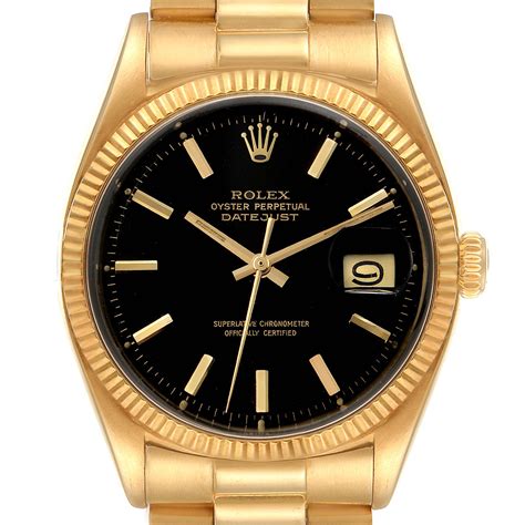 men rolex datejust gold